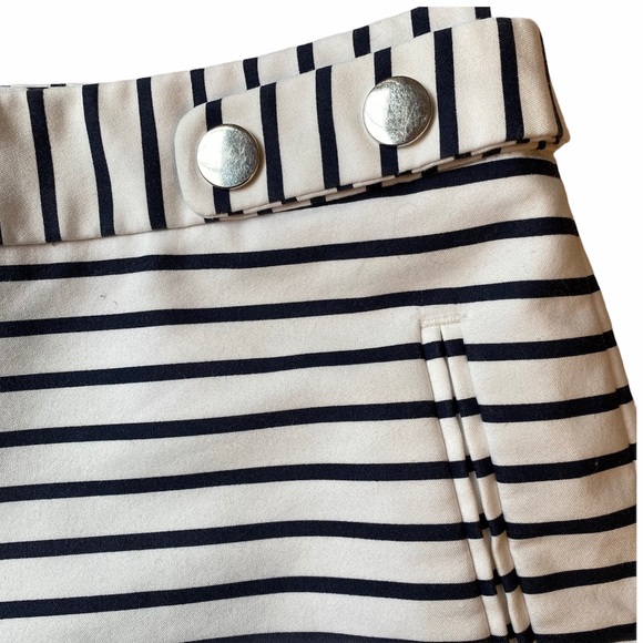 Zara Basic Navy & White Striped Sailor Shorts M - Picture 4 of 9